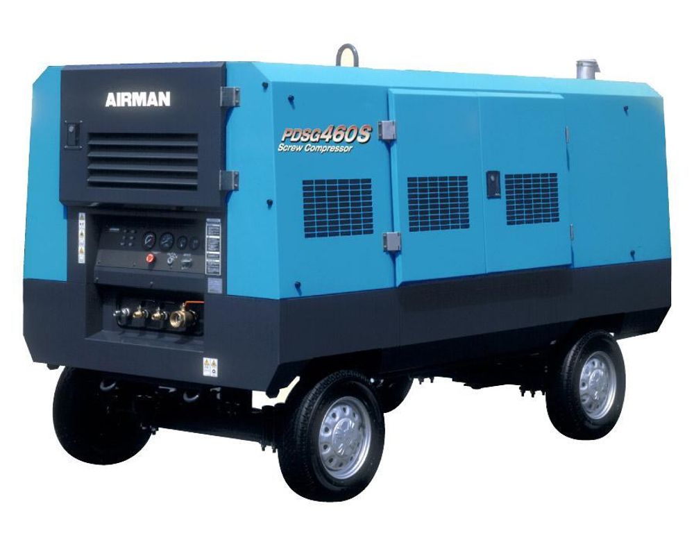Винтовой компрессор Airman PDSG460S на шасси