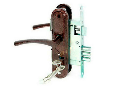 Замок Димитровград врезной "Зенит" ЗВ9-4. 2 бронза с ручками