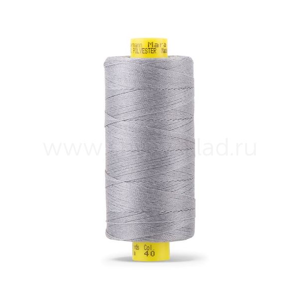 Нитка Gutermann Mara 30 (300 метров), 1 кат., для отстрочки | 040 пепельно-серый