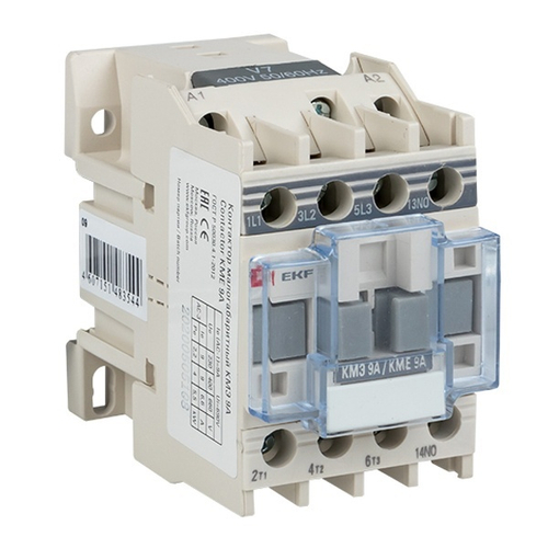 Контактор малогабаритный PROxima КМЭ 3P 9А 220В 1NO EKF ctr-s-9-220