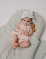 Боди-платье из муслина (клетка розовая)