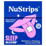 NuStrips, Sleep In A Strip™, голубика, 30 полосок