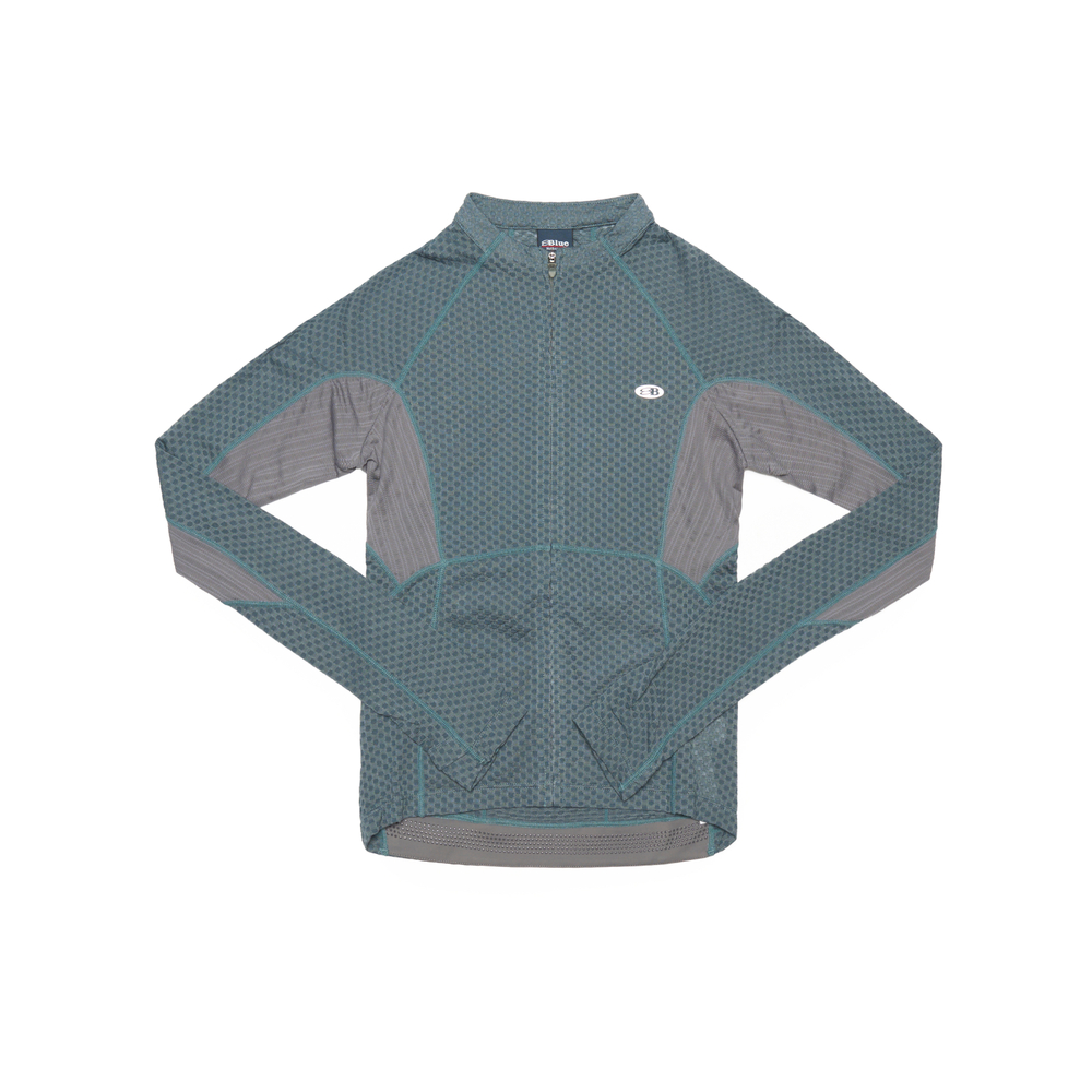 Лонгслив Nothomme Blue Wool Mesh Long Sleeve T-Shirt Women's "Wan Bo Qing"