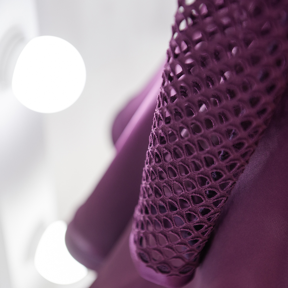 платье с сеткой