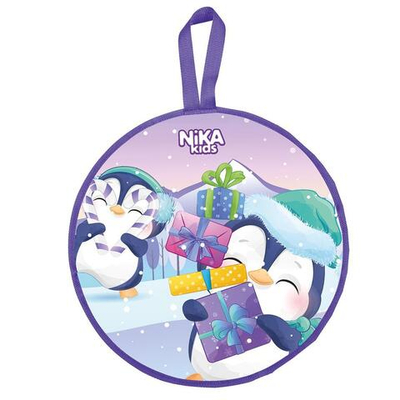 Ледянка мягкая диаметр 450 мм с пингвинятами