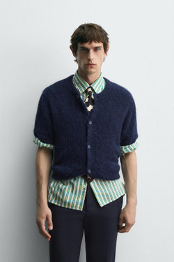 ZARA HARRY LAMBERT X DISNEY КАРДИГАН, МОРСКОЙ СИНИЙ