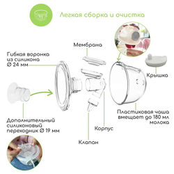 Портативный электрический молокоотсос Ardo Alyssa Hands-Free