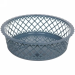 Сухарница пластиковая «Астория» 21*6,5см, синяя пыль