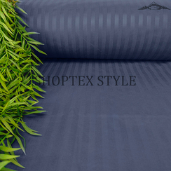 Полисатин-страйп "Синий деним" | ш.220 см | 95 г/м² | полиэстер-100%