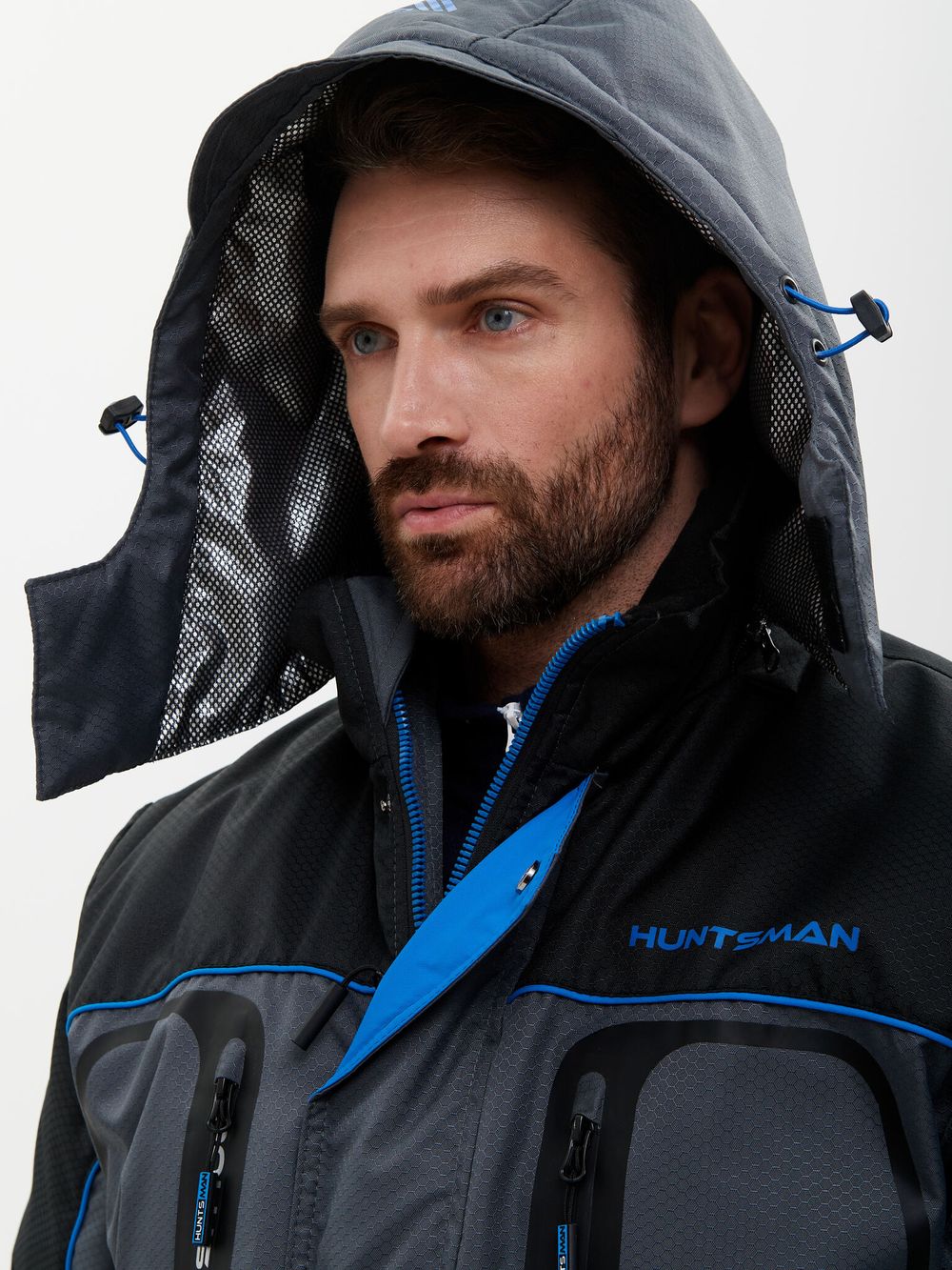 Костюм зимний Полюс LUX V-2 ткань Cell цвет Серый/Черный