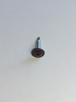 4,2х19 RAL8017 Саморез с прессшайбой СВЕРЛО коричневый (100 шт)