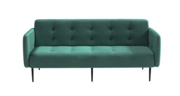 Monaco диван-кровать прямой с подлокотниками, трехместный бархат 87