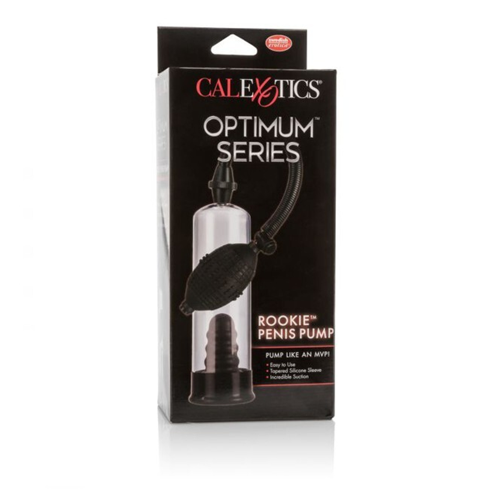 Вакуумная помпа Rookie Penis Pump (Цвет: черный с прозрачным)