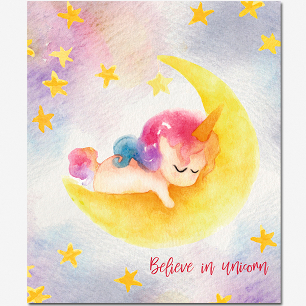 Тетрадь общая 48 листов на скрепке "Волшебные Единороги"