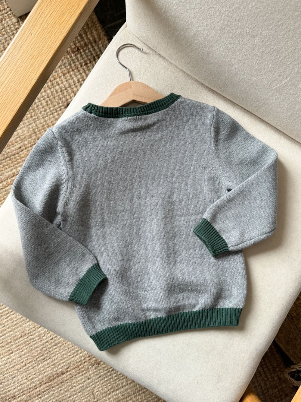 Джемпер из хлопка и шерсти The Little White Company, 98