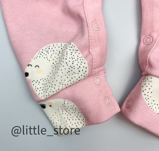 Слип хлопковый "Ежики" ежики на розовом жемчуге