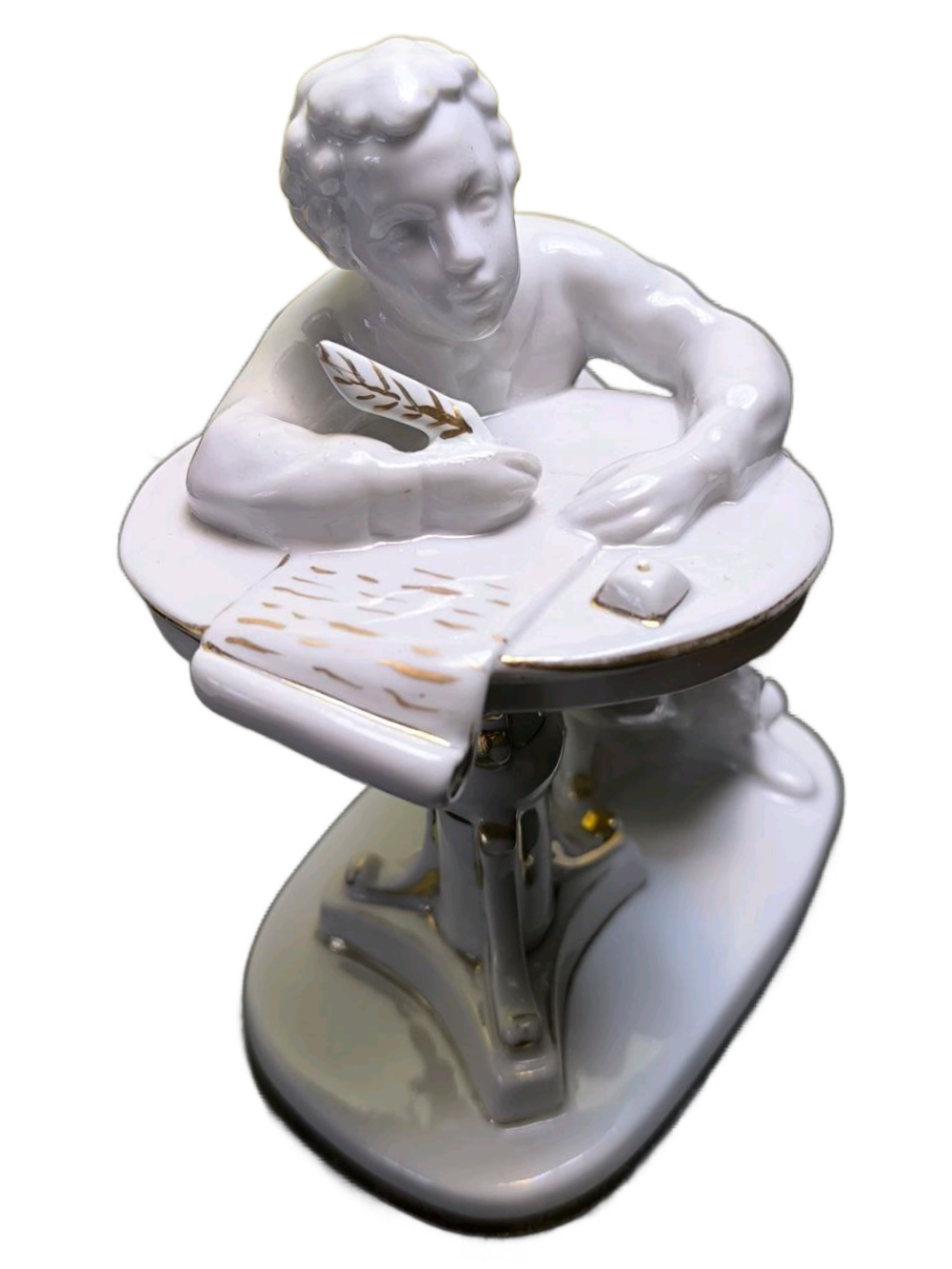 Фарфоровая статуэтка "Юный Пушкин", ЛФЗ, 1960 - 1970 гг.