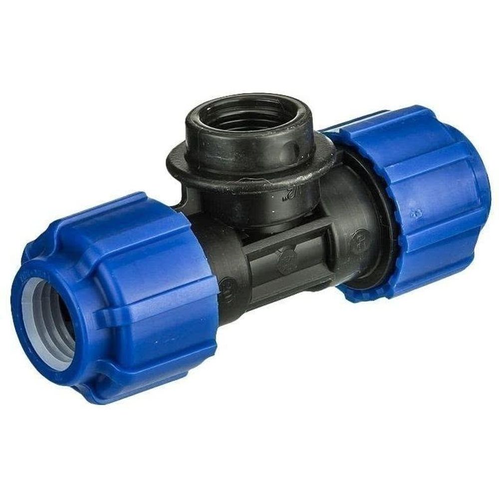 Тройник внутренняя резьба ПНД