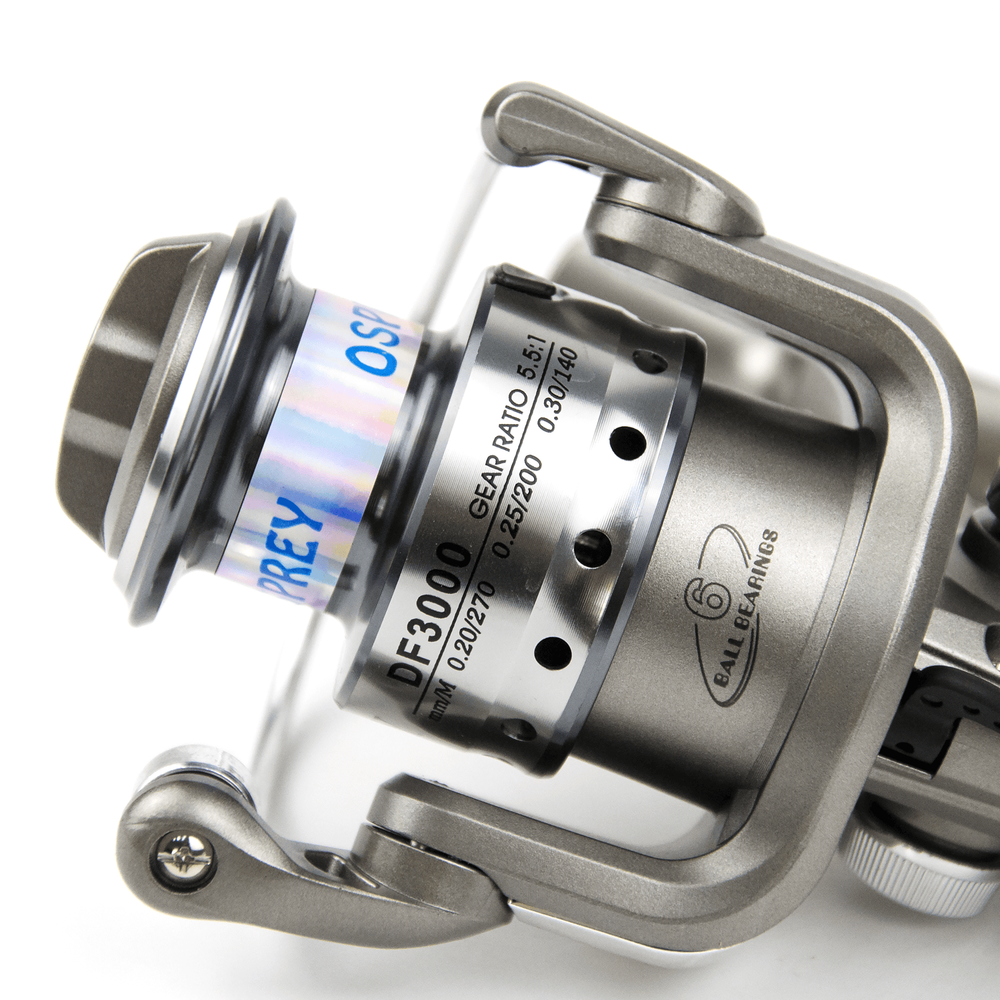 Катушка безынерционная Osprey DF (3000, 6BB, мет. шпуля)