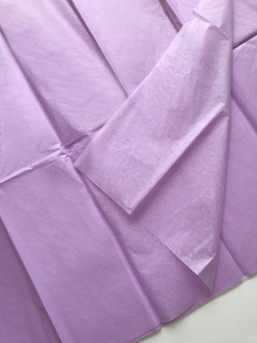 Бумага тишью 50 х 66 см (10 листов), светло-сиреневая