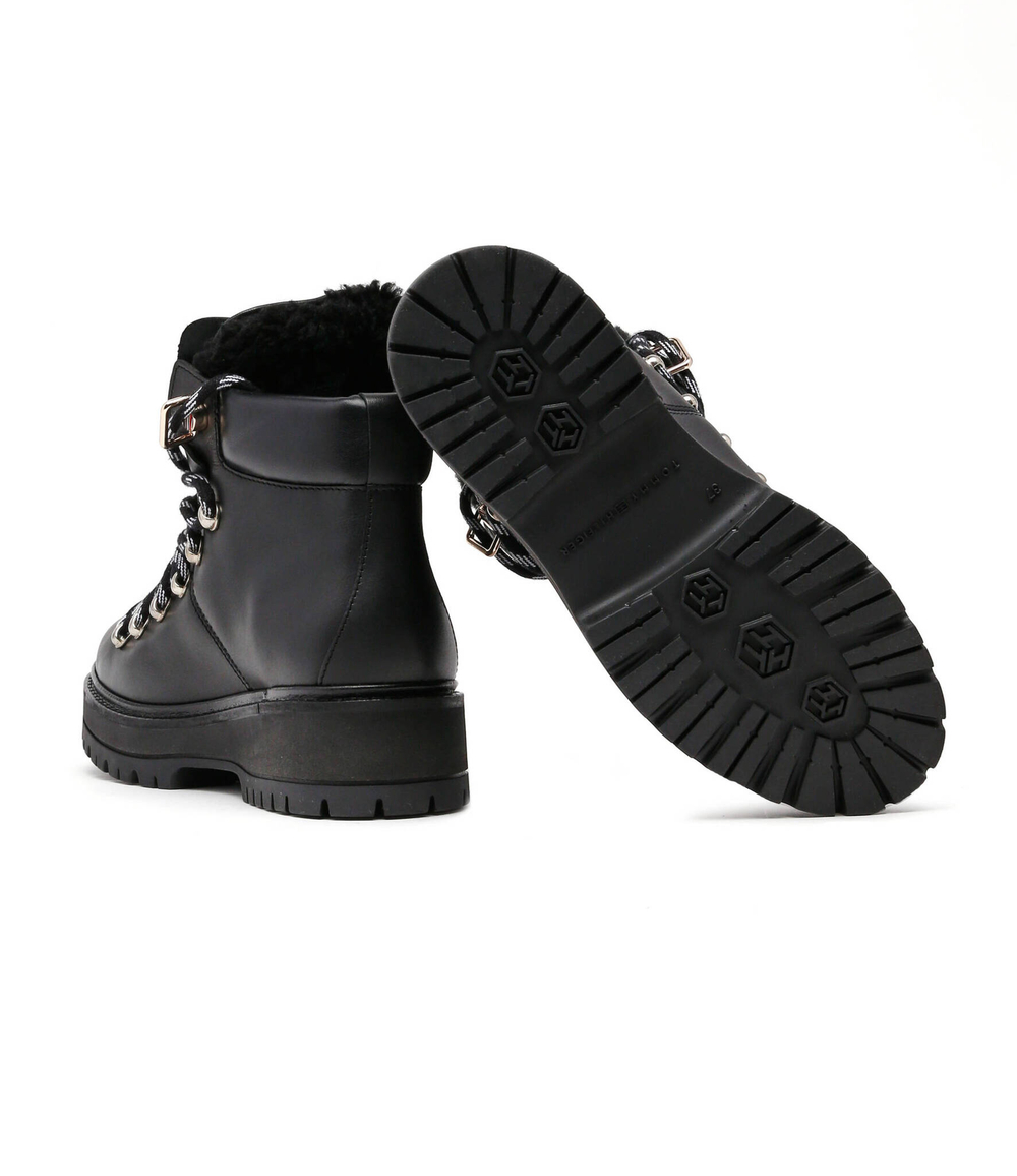 Кожаные ботильоны Tommy Hilfiger - черный(FW0FW06725)