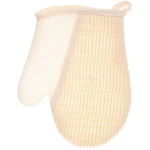 Мочалка - варежка массажная «SANTA MONIKA - SENDU», цвет белый, 18*22см (ZIP пакет)