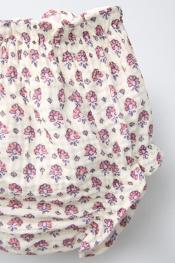 ZARA ТРУСЫ ИЗ РЕЛЬЕФНОЙ ТКАНИ С ЦВЕТОЧНЫМ ПРИНТОМ, РОЗОВЫЙ