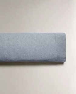 ZARA HOME НАВОЛОЧКА ИЗ ХЛОПКА В ПОЛОСКУ, СИНИЙ