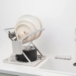 Brabantia Складная сушилка для посуды 37х33см светло-серая