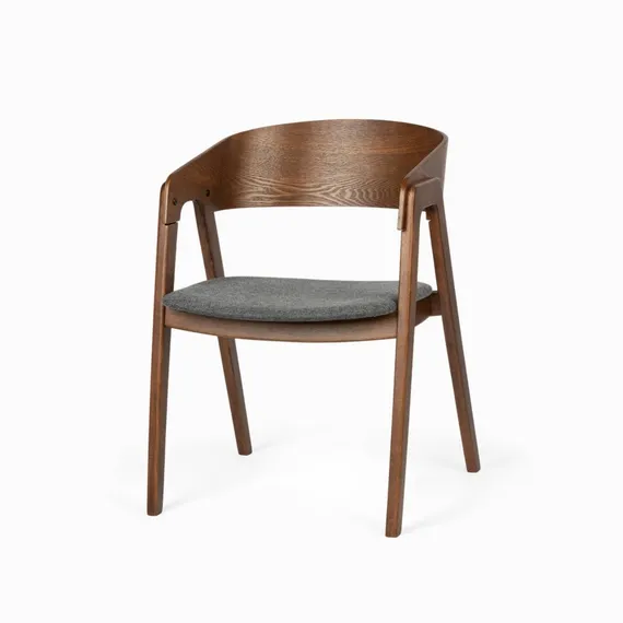 Стул Prerogative, орех, темно-серое сиденье