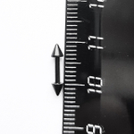Микроштанга 6 мм с конусами 3 мм, толщина 1,2 мм. Медицинская сталь, титановое покрытие ( черная) 1 шт.