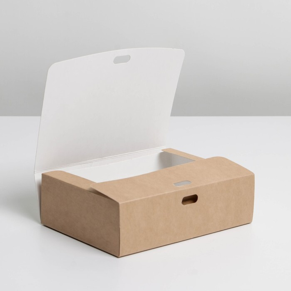 Коробка складная крафтовая 16,5 х 12,5 х 5 см