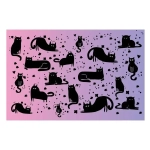 Сервировочная салфетка 28см Кошки