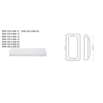 Светильник ЖКХ светодиодный ЭРА SPB-103-0-40K-020 20Вт 4000K IP65 350х75