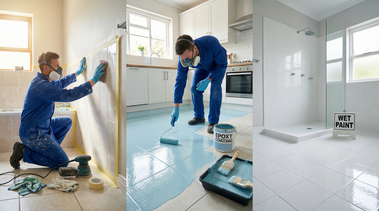 Обновите плитку без ремонта: эпоксидная краска для ванной, кухни и стен и пола!