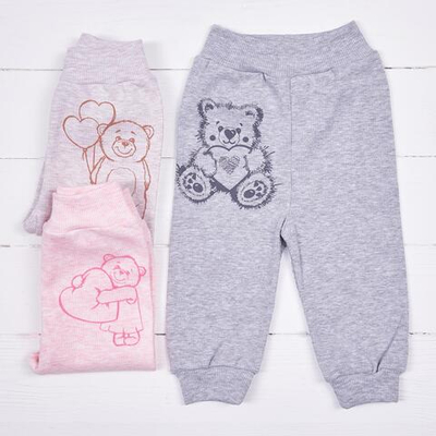 Штаны "Принт" с манжетами р-р 74, в ассорт. Арт. 390089