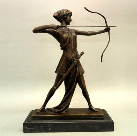 Винтаж: Бронзовая скульптура Артемида