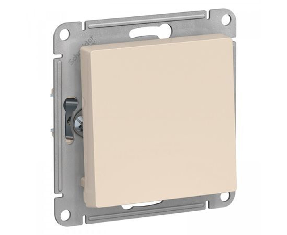 Выключатель одноклавишный AtlasDesign Schneider Electric бежевый ATN000211
