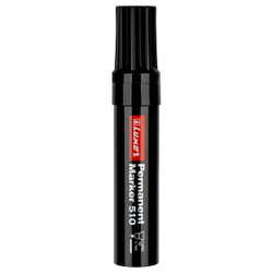 Маркер перманентный промышленный Luxor "510" черный, скошенный, 5-7мм 3161