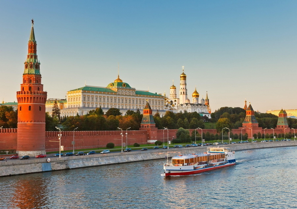 Фото на стекле "Летняя Москва" Декор для дома, подарок