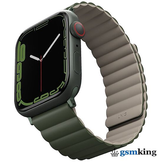 Uniq REVIX reversible Magnetic Strap for Apple Watch 42|44|45mm Green/Gray