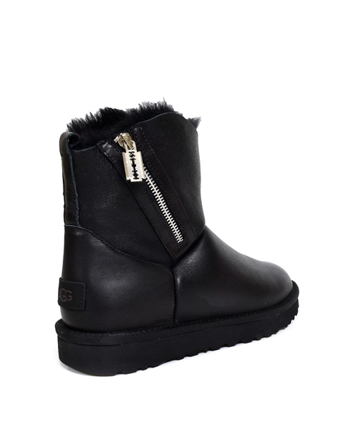MINI OBLIQUE ZIP-black
