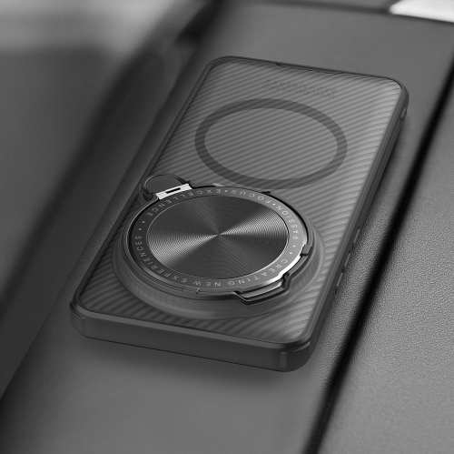 Чехол прозрачный тонированный от Nillkin с MagSafe и с металлической крышкой на Xiaomi 15 Ultra, серия CamShield Prop Magnetic Case