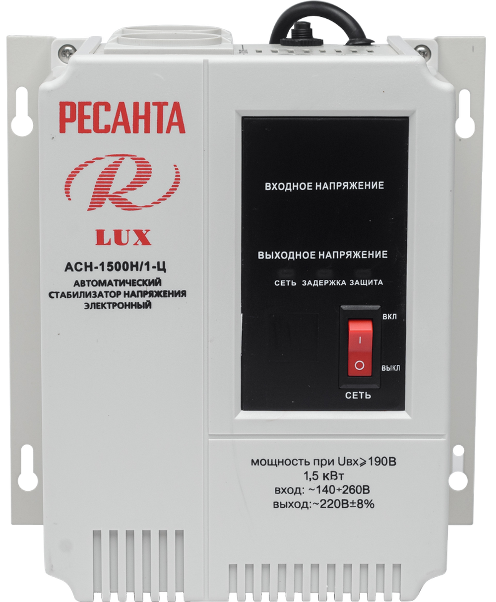 Стабилизатор напряжения серии LUX РЕСАНТА АСН-1500Н/1-Ц