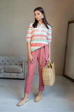 3707 Брюки женские (шафрановый)