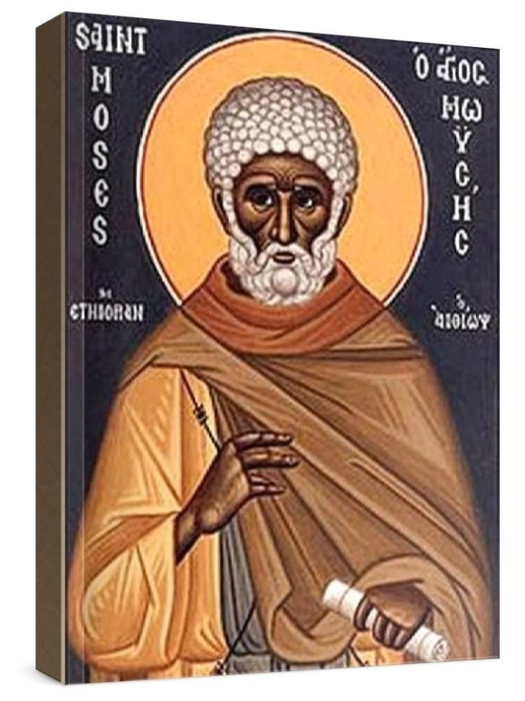 Моисей Мурин (рукописная икона)