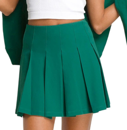 Теннисная юбка Wilson Classic Pleated - зеленый