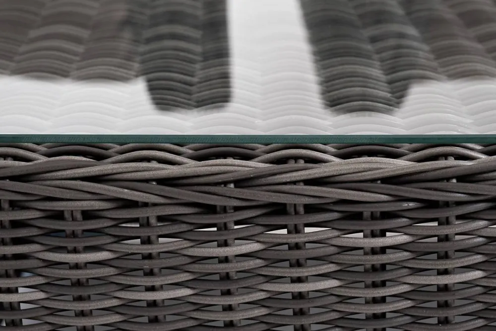 "Капучино" лаунж-зона из искусственного ротанга, цвет графит