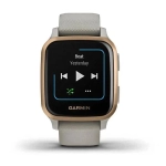 Смарт-часы Garmin Venu Sq Music Edition песочный с алюминиевым безелем цвета розовое золото 010-02426-11