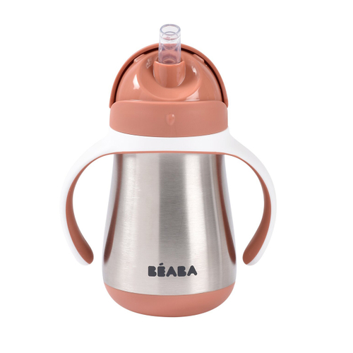 Поильник термос с трубочкой BEABA 250 мл терракотовый